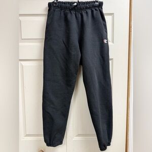 Vintage Champion Reverse Weave Sweatpants Black Joggers Medium